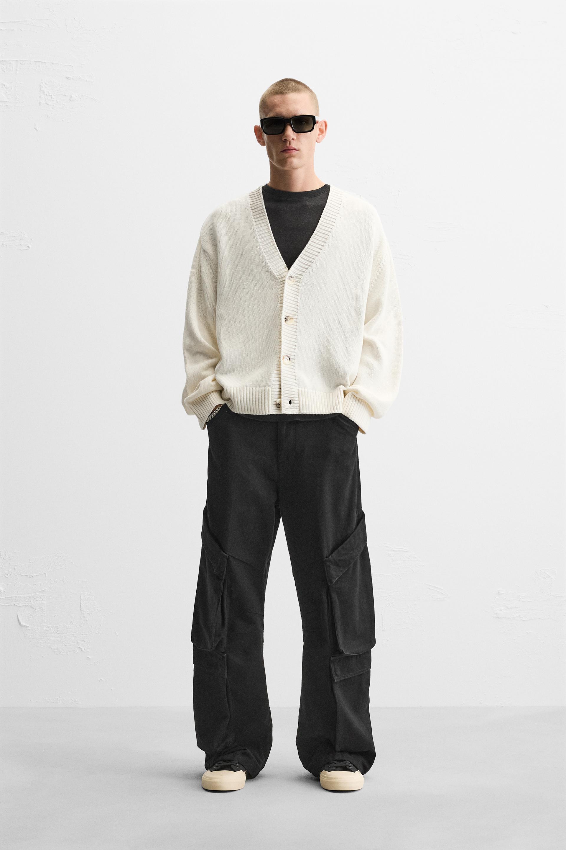 POCKET DENIM CARGO PANTS - Black | ZARA United States