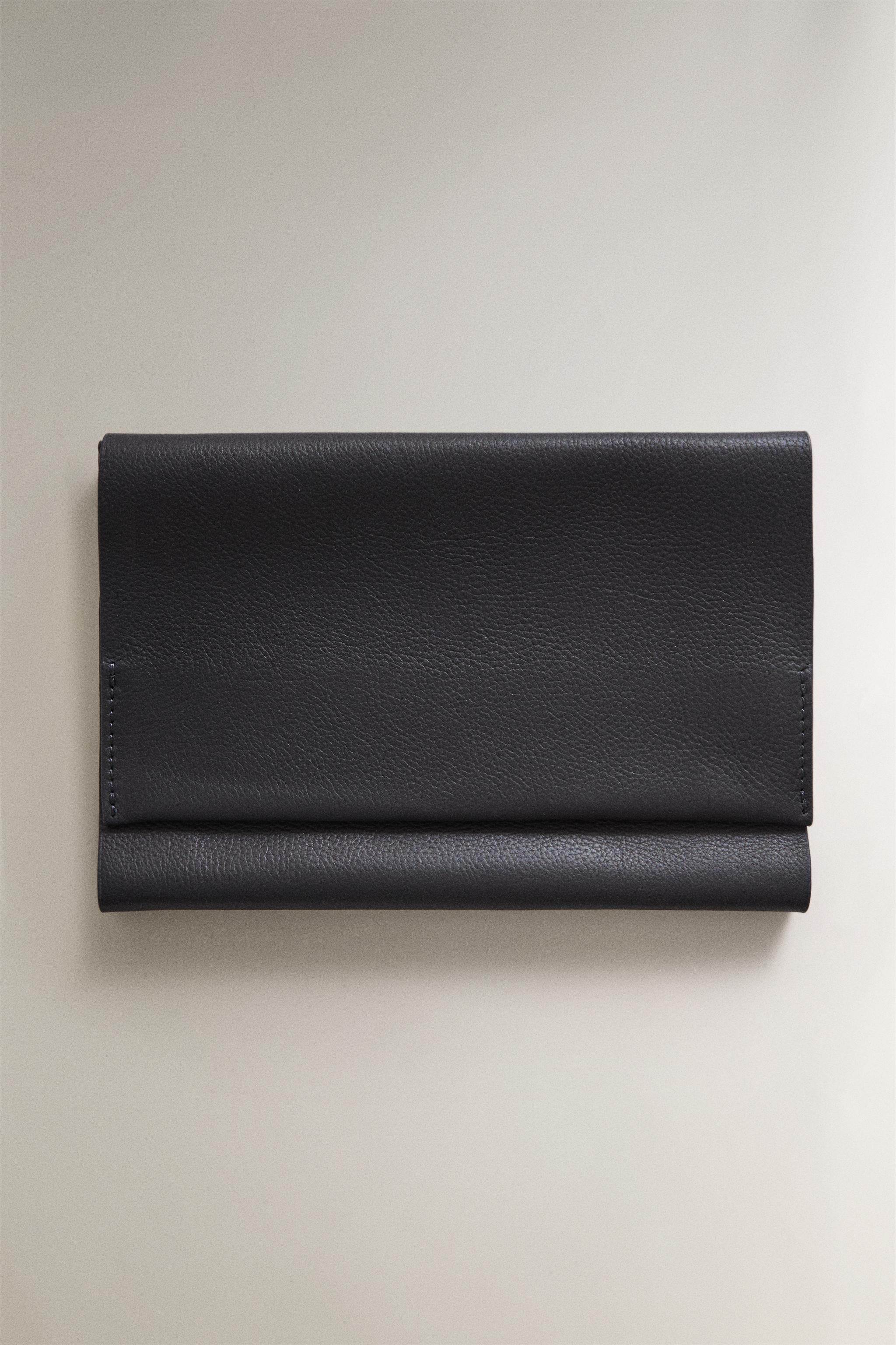 BLUE A5 LEATHER NOTEBOOK COVER