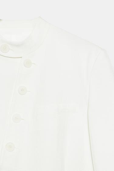 BLAZER À BOUTONNAGE CROISÉ ZW COLLECTION - Écru de Zara - Image 7
