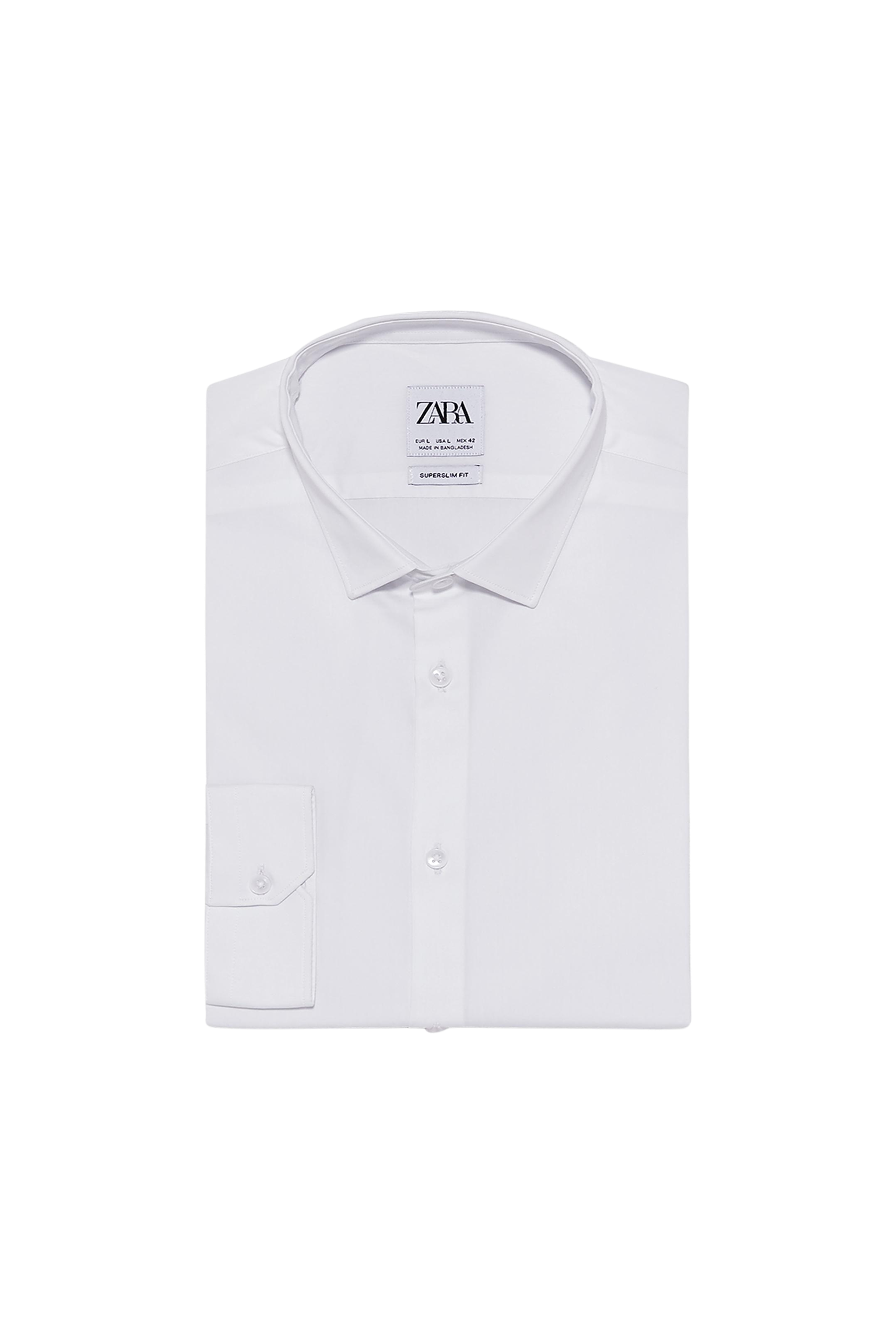 SUPER SLIM FIT POPLIN SHIRT
