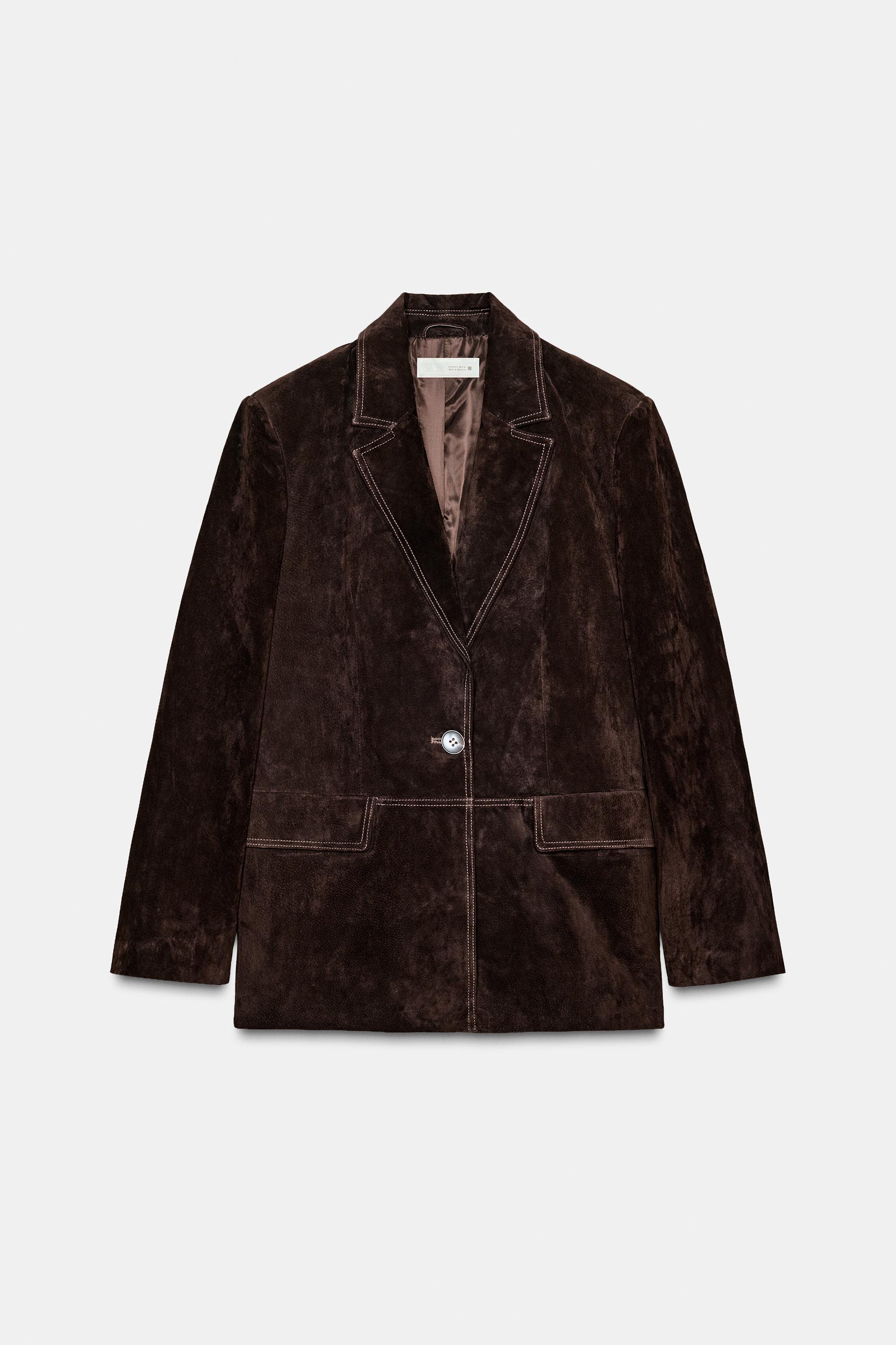 フェイクレザーブレザー | ZARA