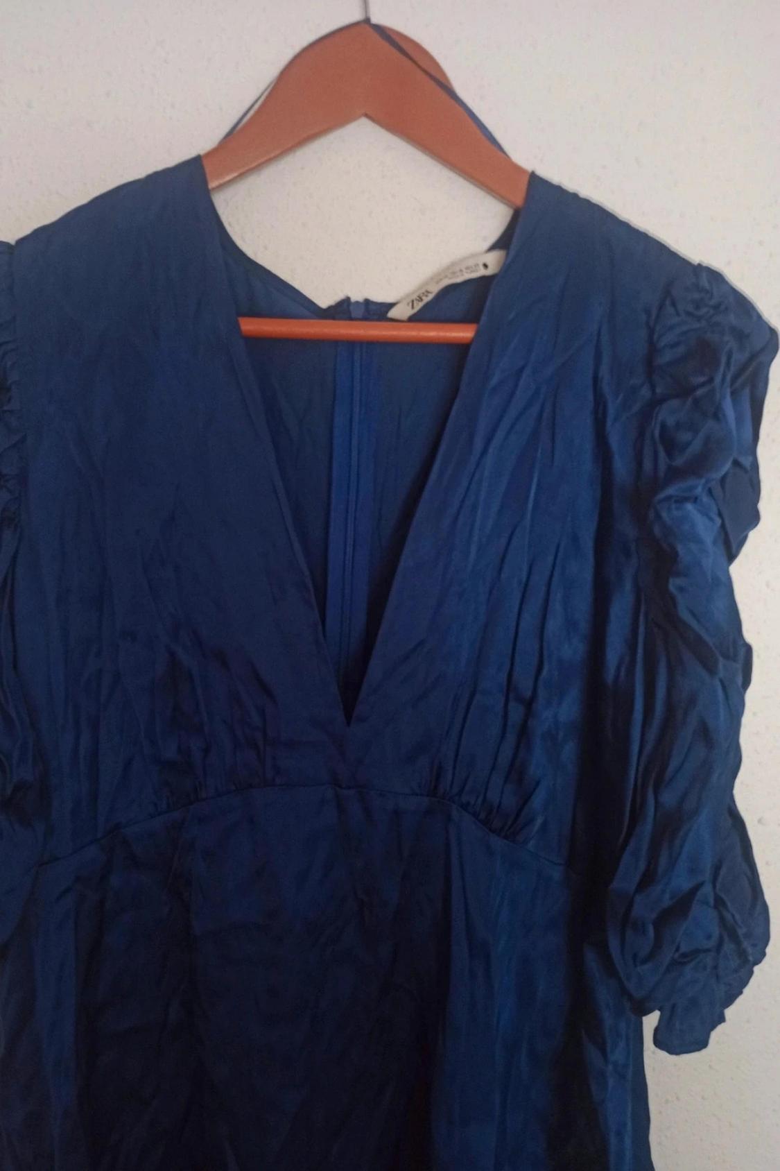 SATIN PLAYSUIT WITH DRAPED DETAIL - Image 2