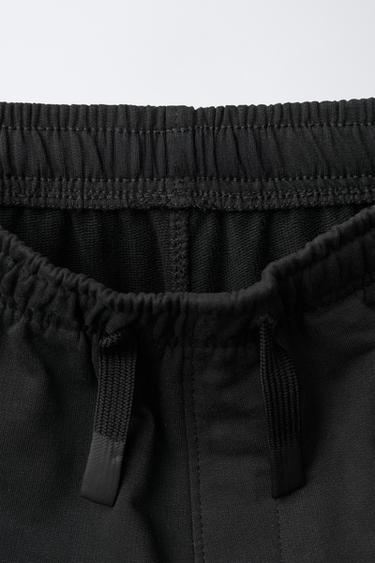 PANTALON DE JOGGING EN MOLLETON ASSOCIÉ - Noir de Zara - Image 2
