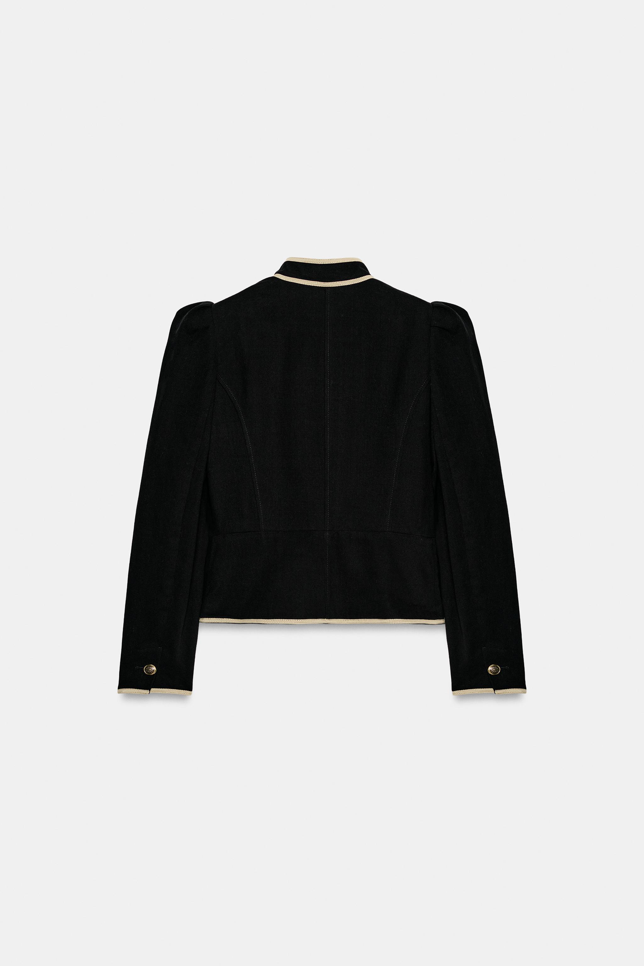 Zara Kontrast Biyeli Blazer görsel 8