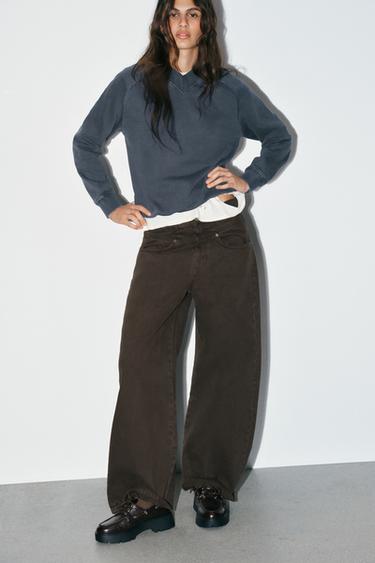 LEATHER PLATFORM LOAFERS - Brown by Zara