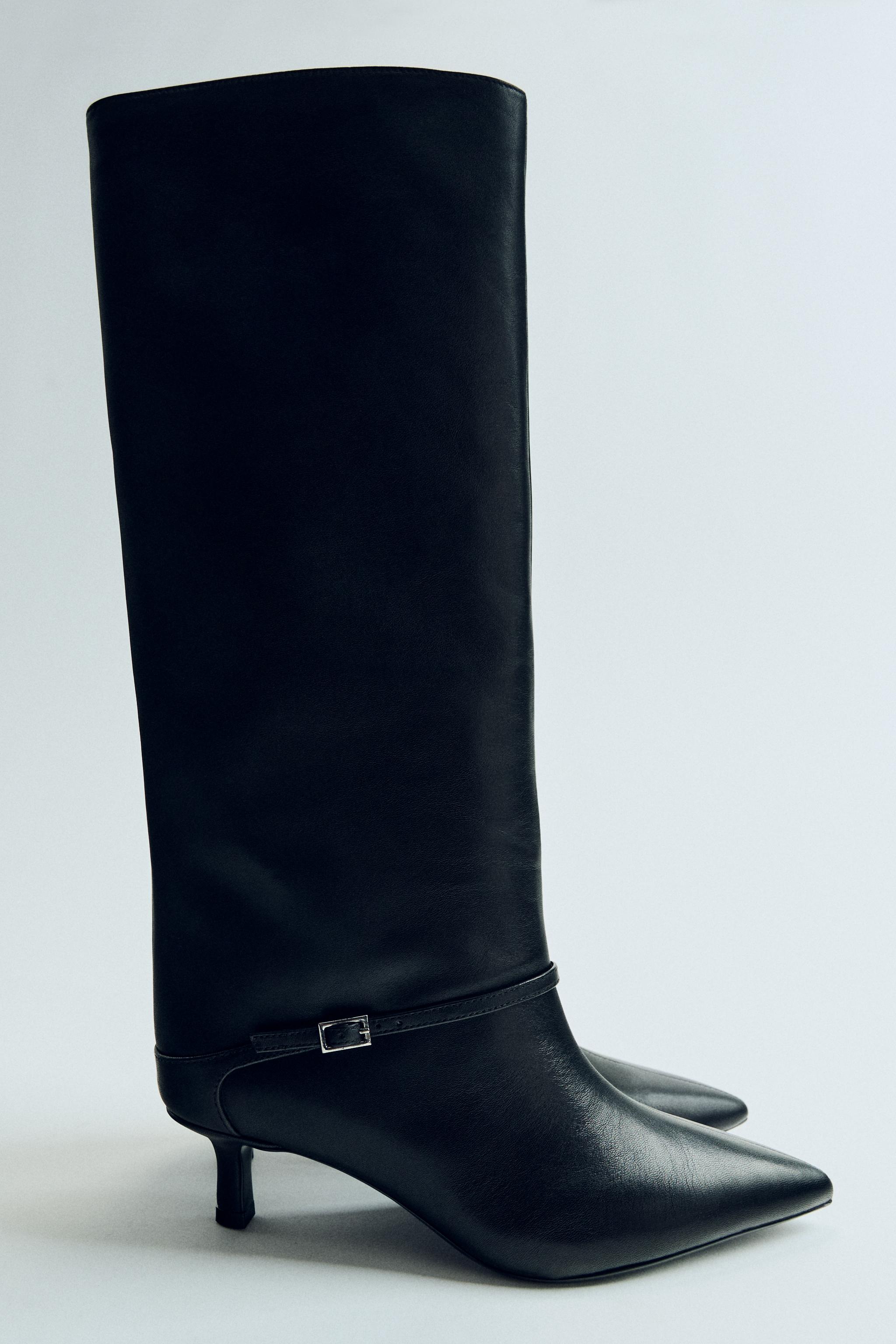 Zara botas shops altas negras