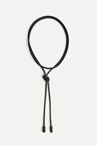 CIRCULAR LEATHER BELT 50TH ANNIVERSARY - Black by Zara