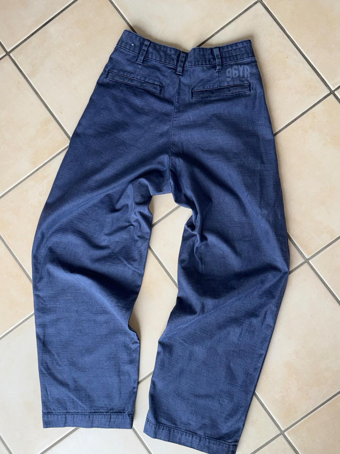 RELAXED FIT PLEATED JEANS - Image 2