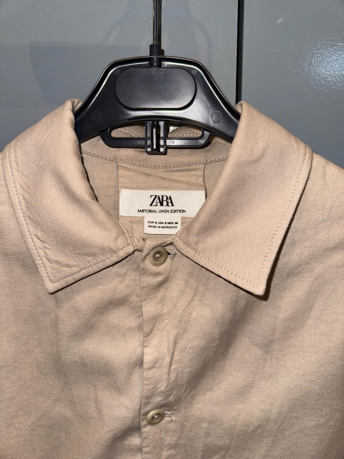 COTTON - LINEN OVERSHIRT - Image 3