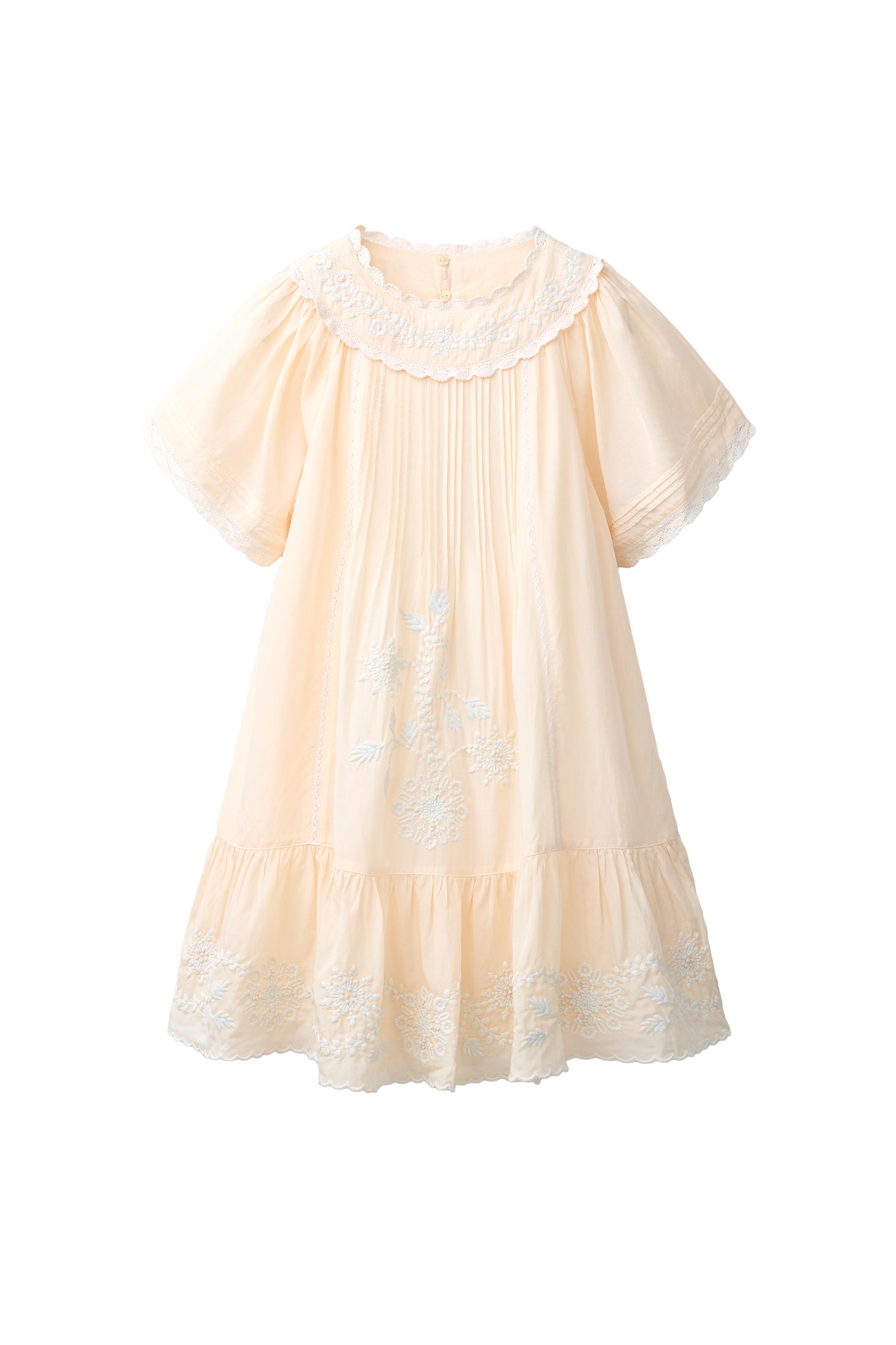 EMBROIDERED DRESS - Ecru | ZARA United States EMBROIDERED DRESS - Ecru | ZARA United States