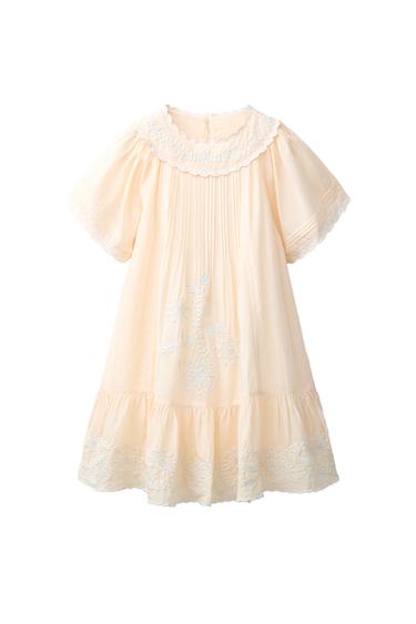 VEZENA OBLEKA - Ekru barva od Zare