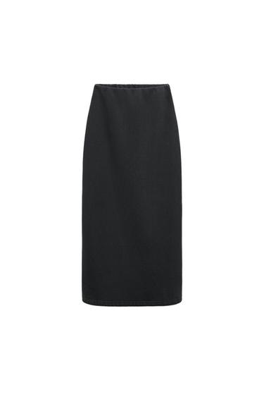 PLUSH MIDI SKIRT