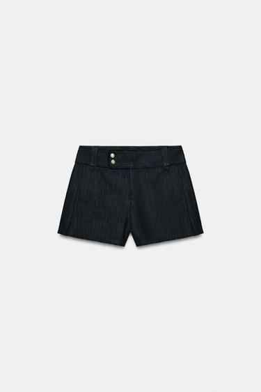 JUPE-PANTALON À LISERÉS CONTRASTANTS - Indigo de Zara - Image 6