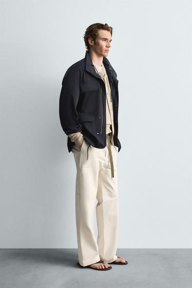 PARKA TECHNIQUE À POCHES - Bleu marine de Zara - Image 3