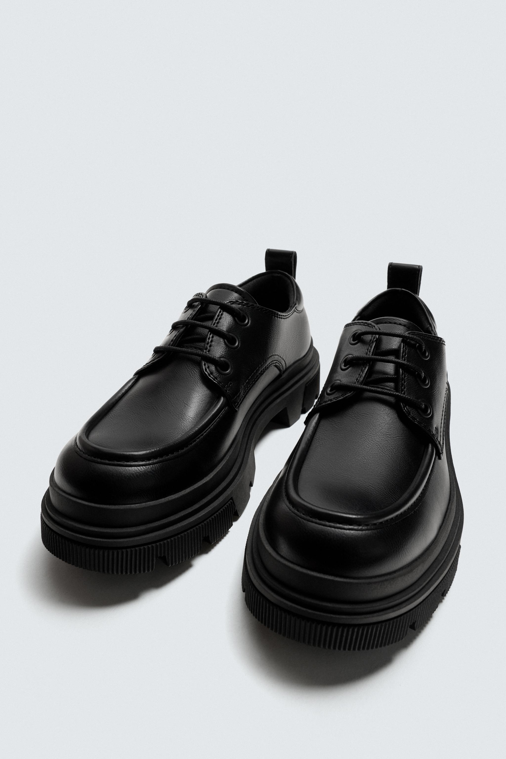 モックトゥ チャンキーシューズ - ブラック | ZARA Japan / 日本
