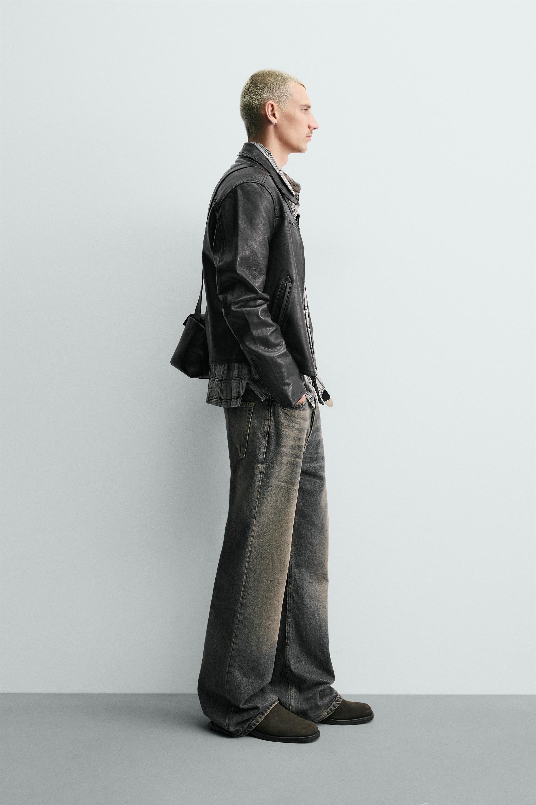 CROPPED NAPA LEATHER JACKET