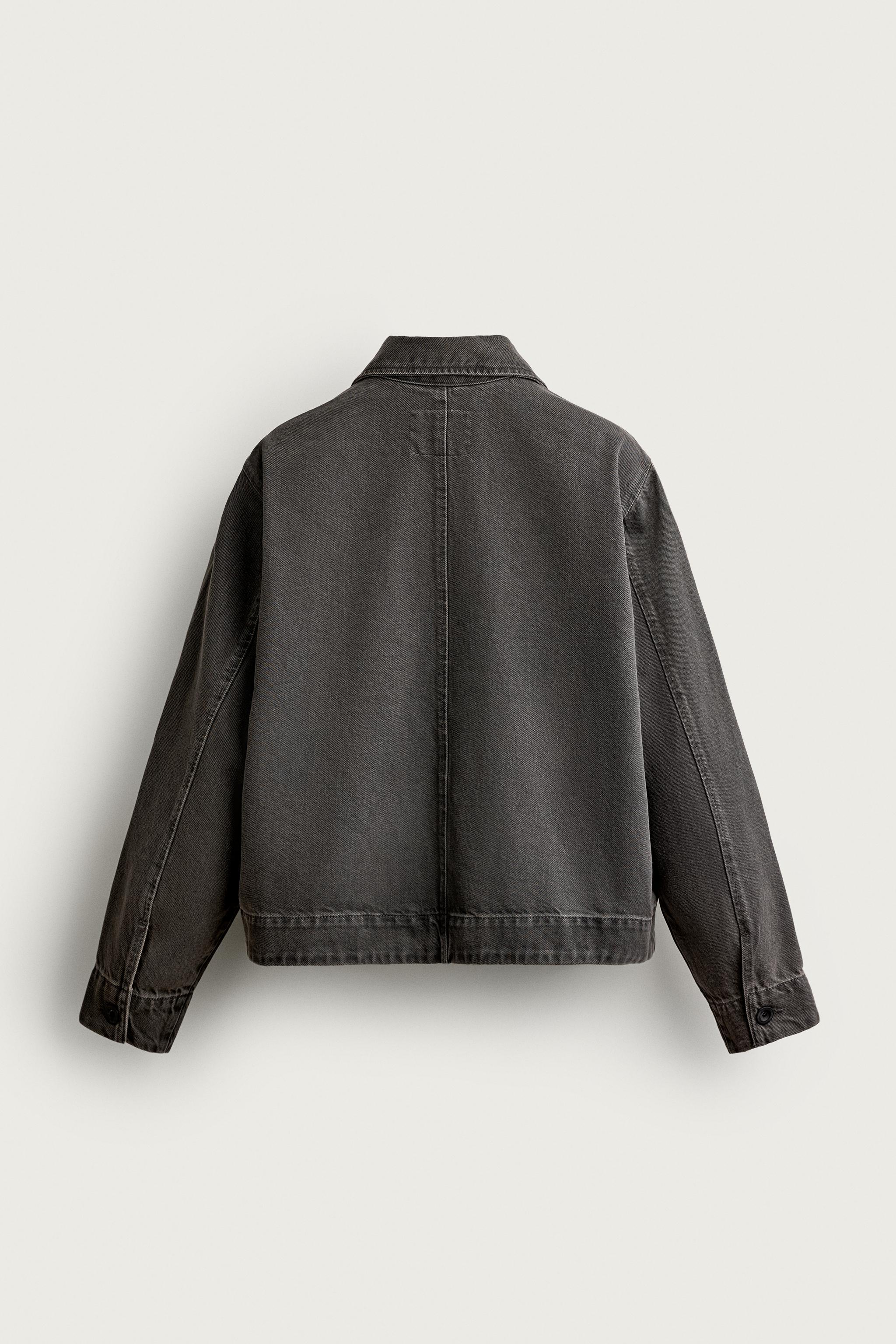 BLOUSON DÉLAVÉ CROPPED FIT