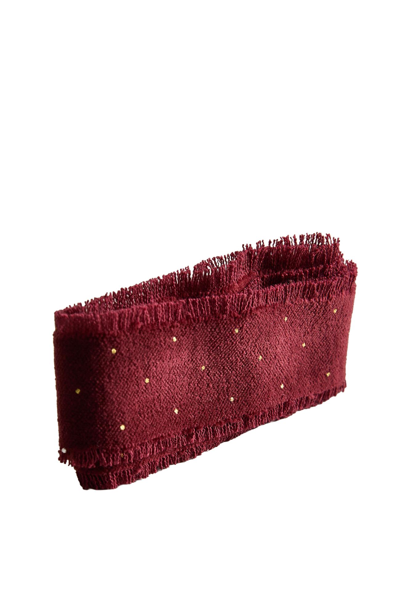 CHRISTMAS VELVET POLKA DOT RIBBON