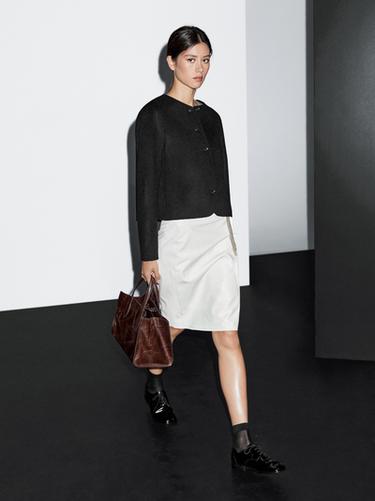 Zara Short wool blend jacket - Black - Image 0