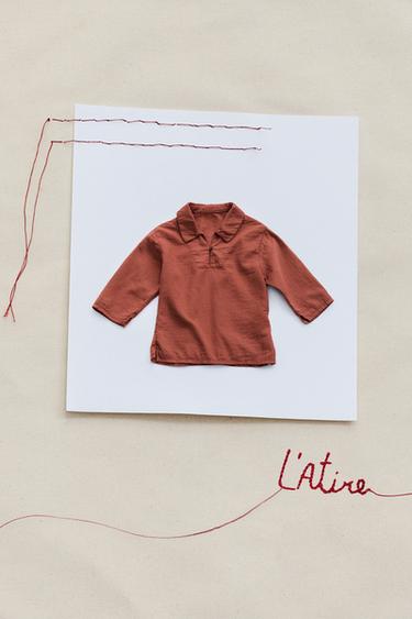 CAMISA TEXTURA - Granate de Zara