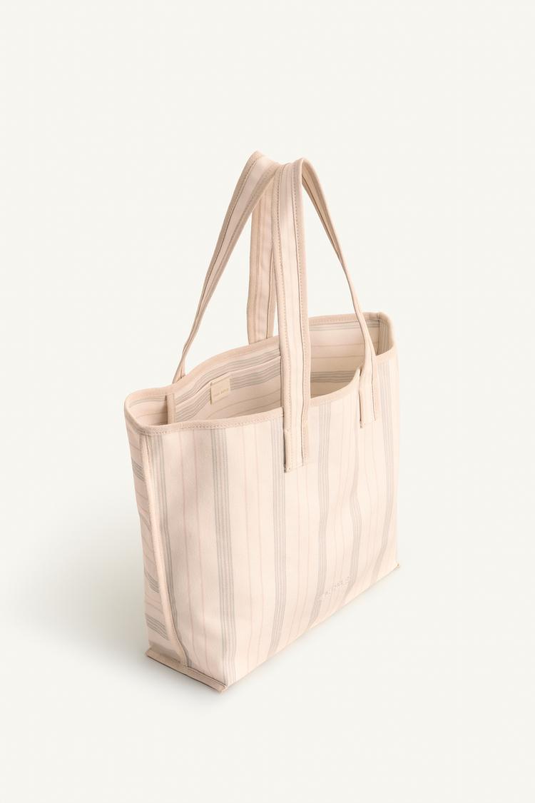 Bolsa tote a rayas 8