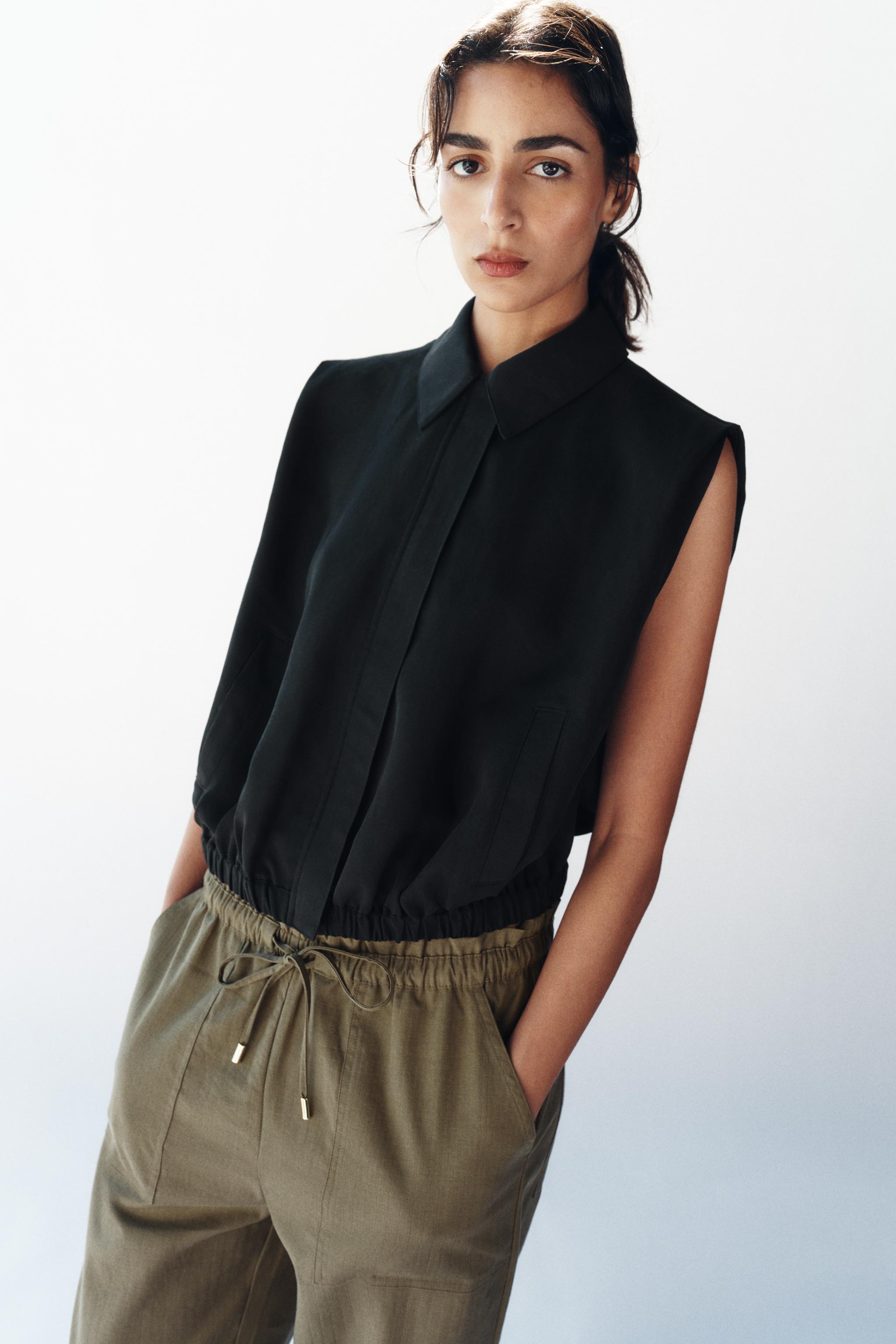 TAPERED PANTS WITH ELASTIC WAIST