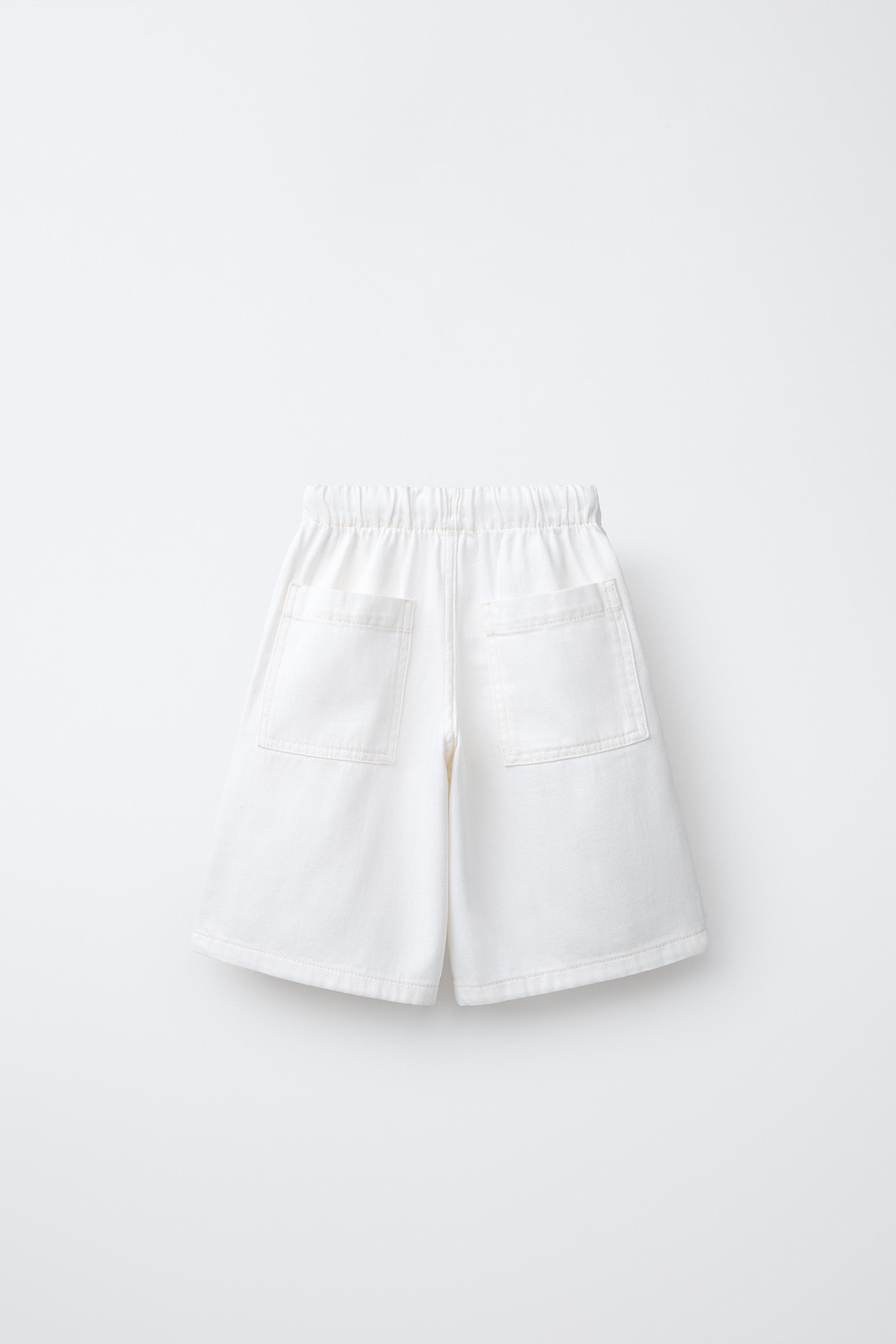 Bermuda Zara Girls Blanc à Pois Noirs, Taille élastique 9 Ans (9A), Neuf Avec étiquettes