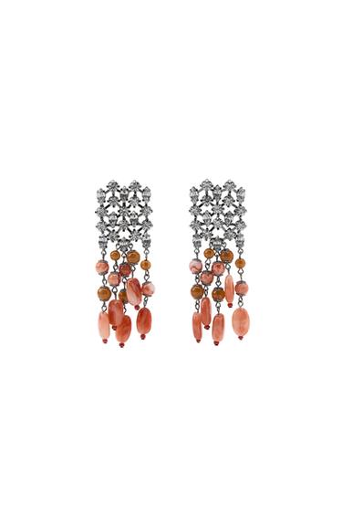 PENDIENTES CASCADA JOYAS PIEDRAS - Rosa de Zara
