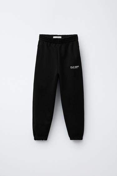 PANTALONI JOGGER TESTO - Nero di Zara