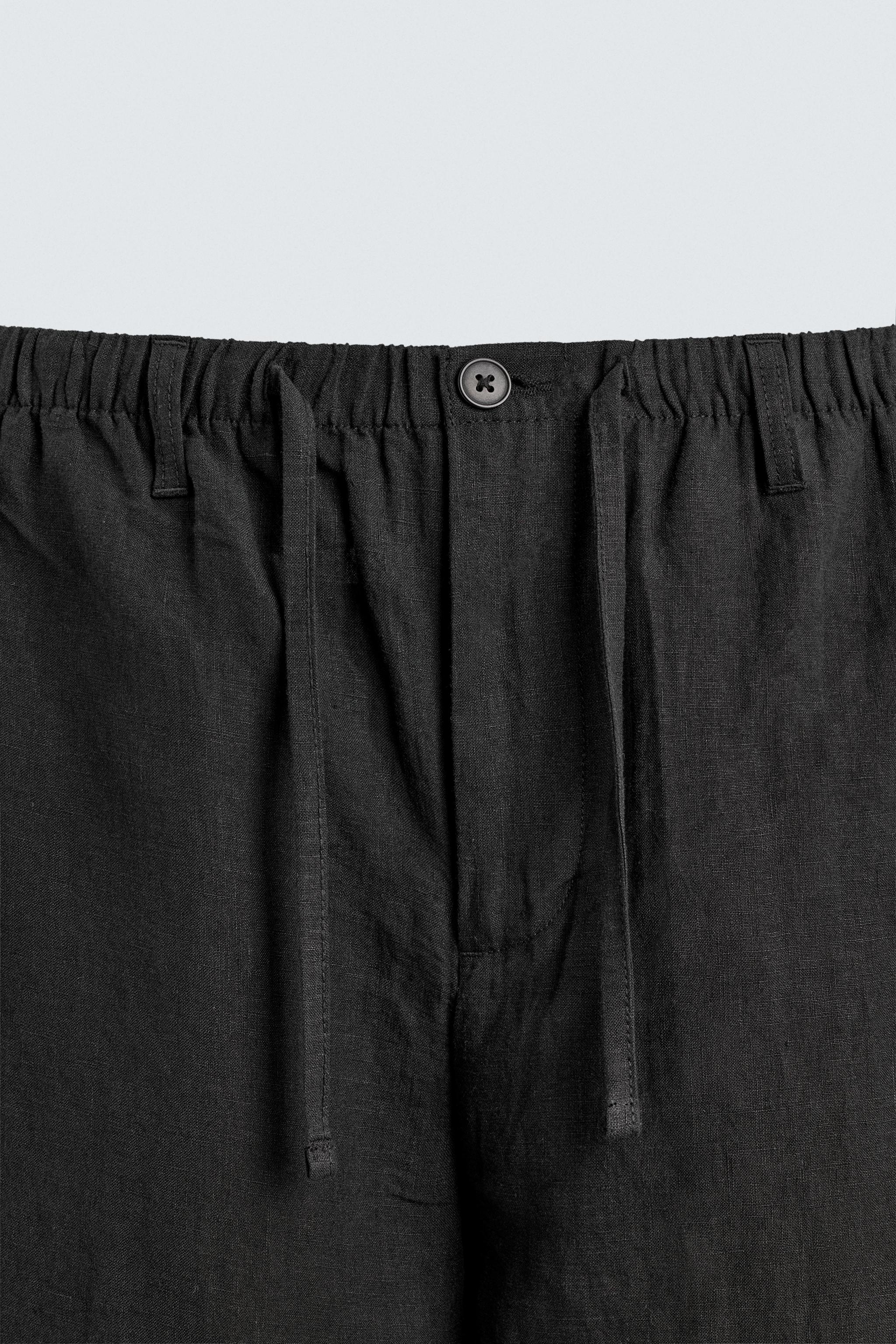 100% LINEN RELAXED FIT PANTS