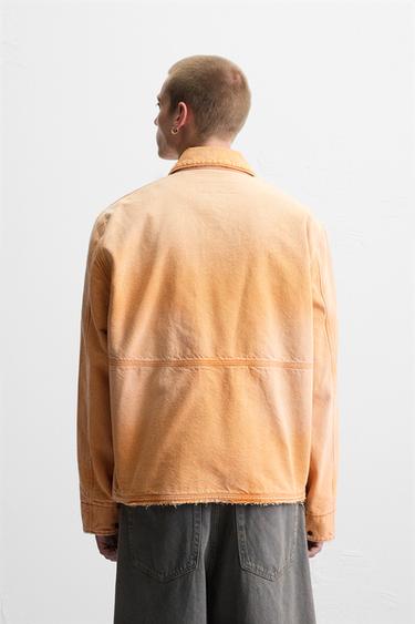 FADED JACKET WITH POCKETS - Orange by Zara - Image 2