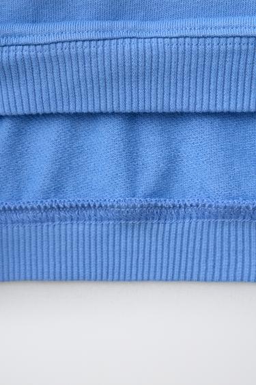 PLAIN OVERLOCK SWEATSHIRT - Bluish by Zara - Image 3