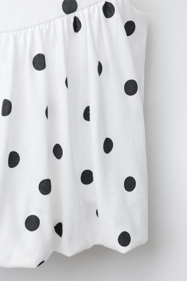 POLKA DOT BALLOON T-SHIRT - White by Zara - Image 3