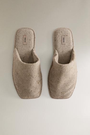 CHAUSSONS TISSU CHAUD - Beige de Zara - Image 2