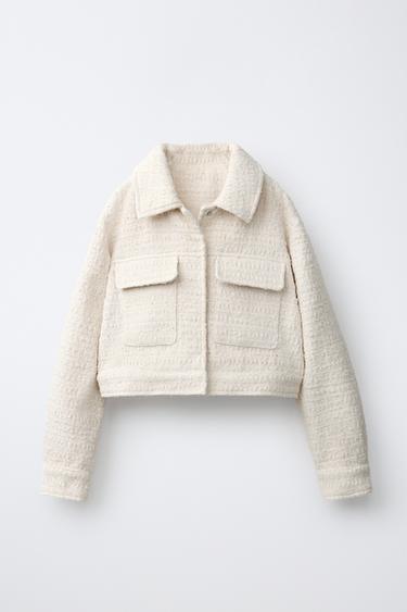 CHAQUETA ESTRUCTURA - Crudo de Zara