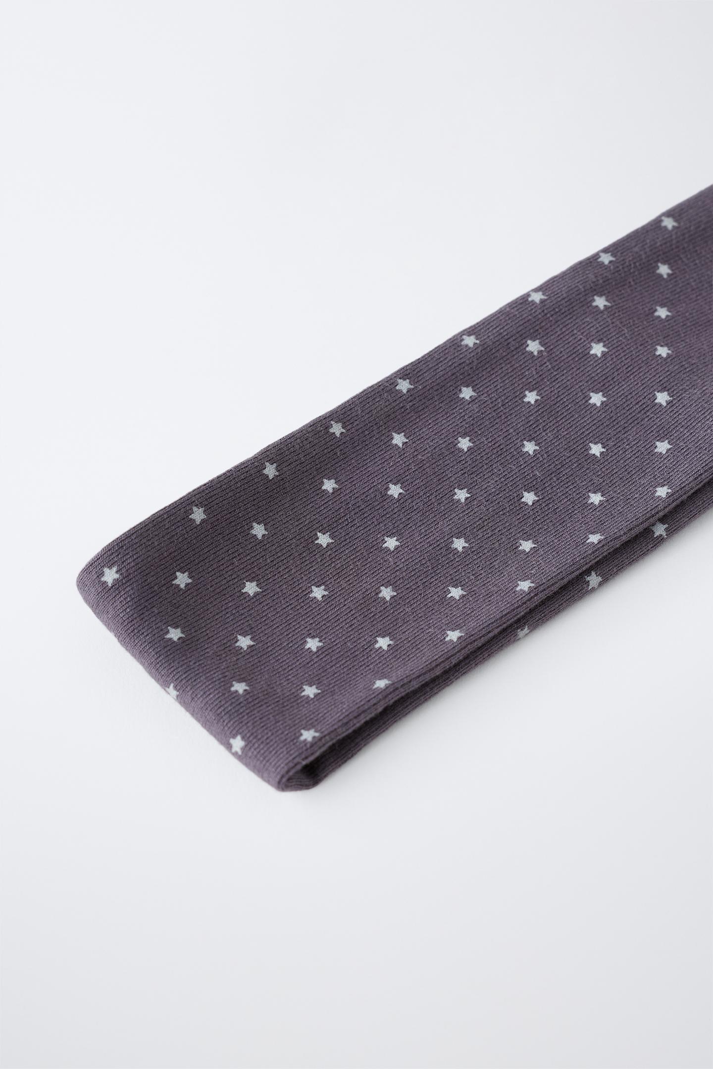Детские аксессуары для волос Zara Studded Star Elastic Headband 2-PACK, цвет: Чёрный — фото 2