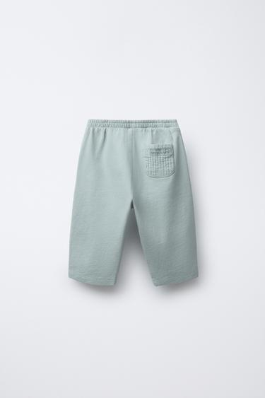CONTRAST TROUSERS - Bluish by Zara - Image 1