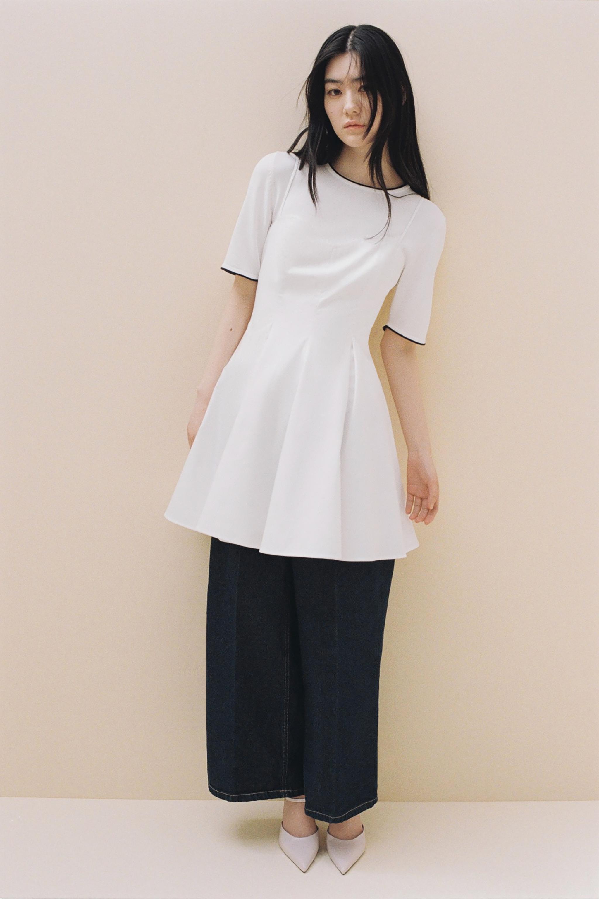 ショート丈レースワンピース - チョコレート | ZARA Japan / 日本
