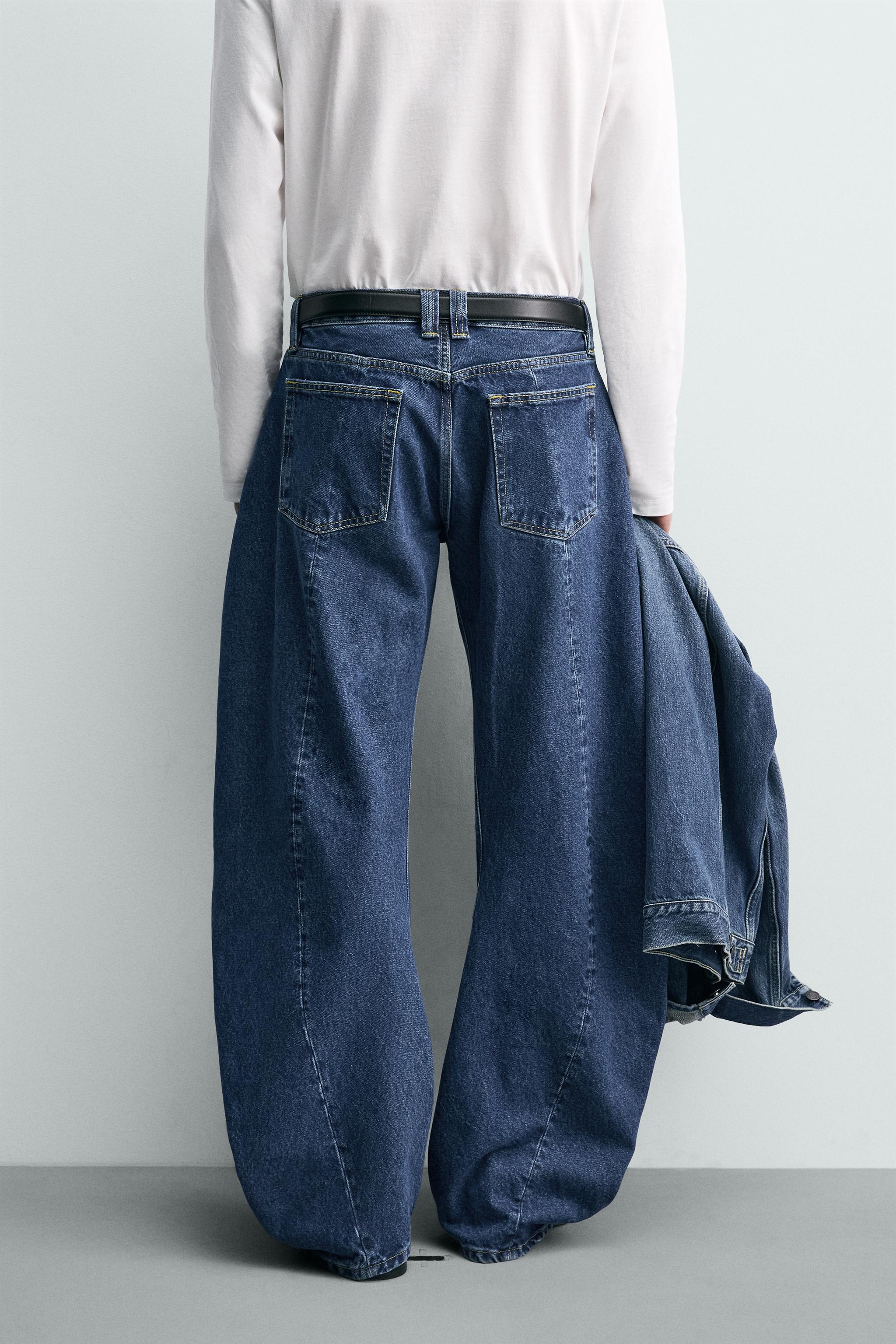 JEAN BARREL FIT AVEC COUTURE TORSADÉE
