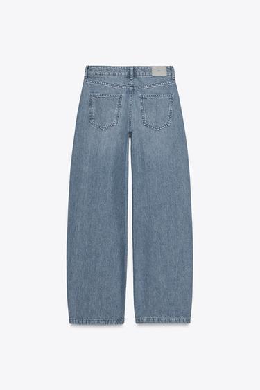 JEAN BAGGY TAILLE NORMALE - Indigo de Zara - Image 4