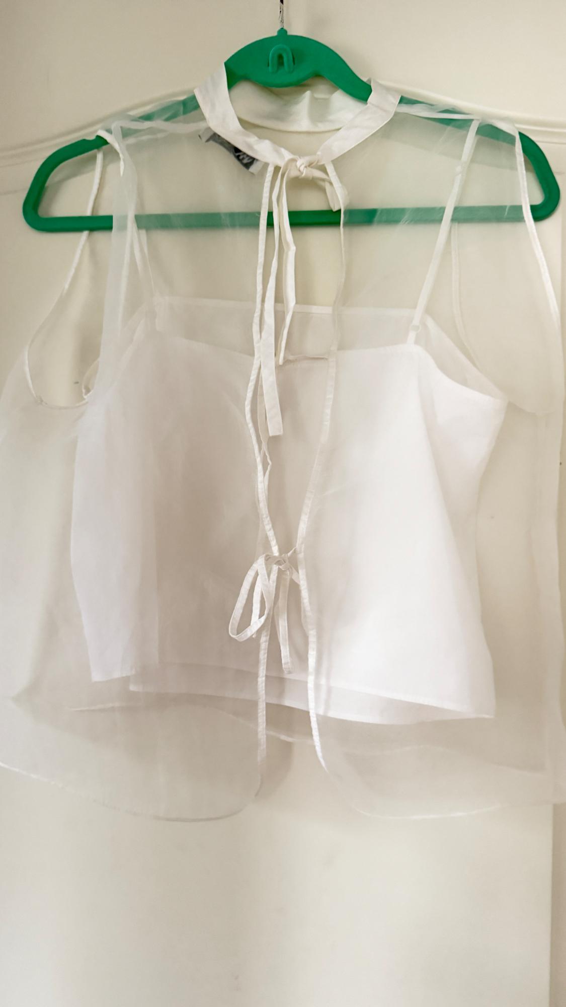 SLEEVELESS ORGANZA TOP - Image 2
