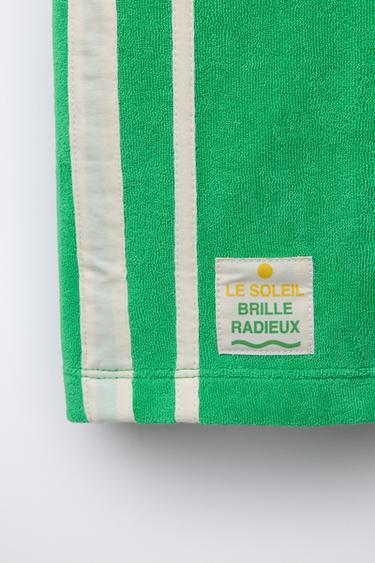 PANTALON WIDE LEG EFFET SERVIETTE - Vert de Zara - Image 3