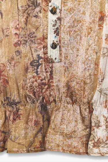 PRINTED SATIN SHIRT - Multicoloured by Zara - Image 7