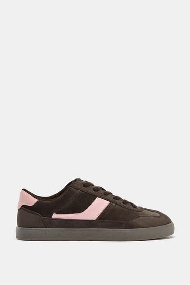 CONTRAST TRAINERS - Brown by Zara