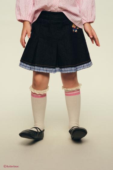 BUTTERBEAR © DENIM SKIRT - Blue by Zara