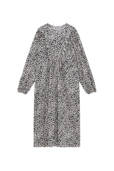 FRILLED MIDI DRESS