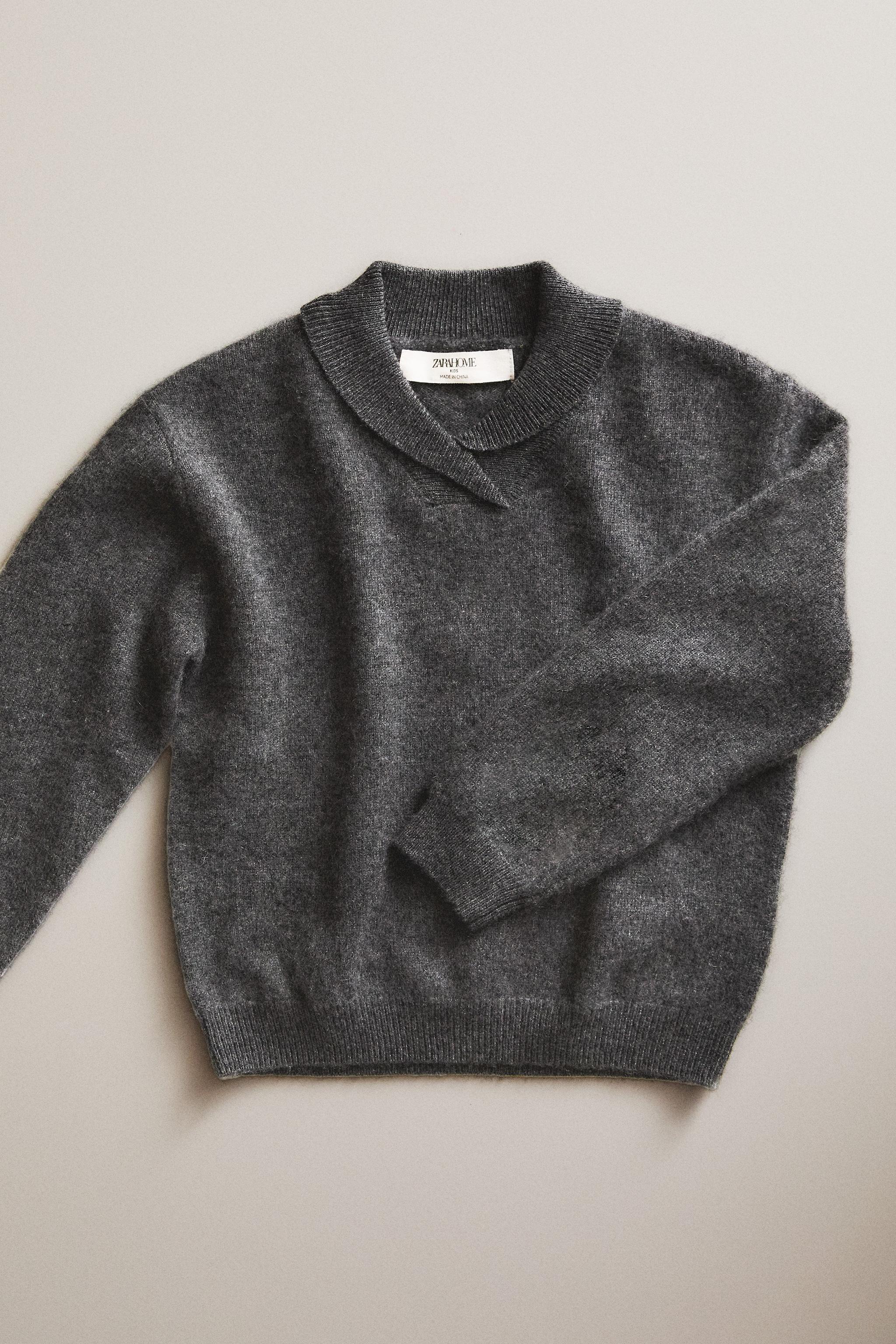 KIDS SOLID CASHMERE SWEATER