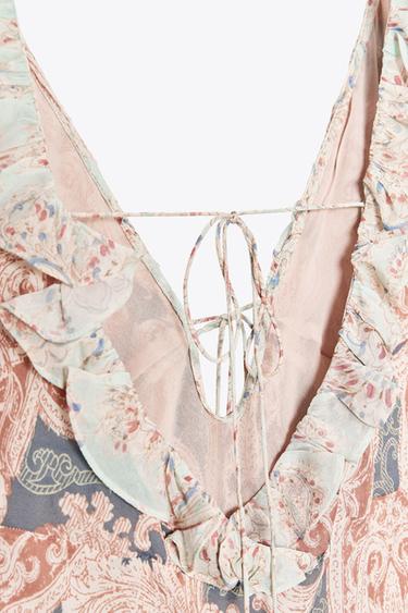 ROBE NUISETTE IMPRIMÉE ZW COLLECTION - Imprimée de Zara - Image 10