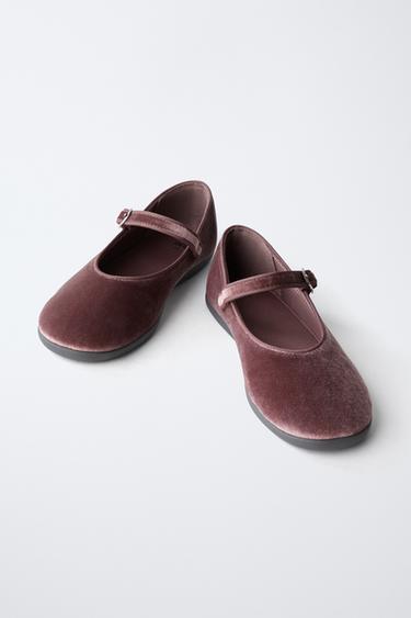 BALLERINES EN VELOURS - Rose de Zara - Image 3