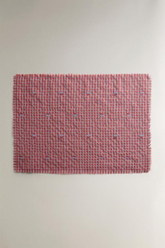 Zara CHERRY PLACEMAT - Red - Image 0